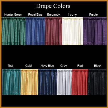 Banjo Drape Available In A Variety Of Colors